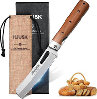 Huusk Folding Chef Knife - Natural Wood, 2.3 inch