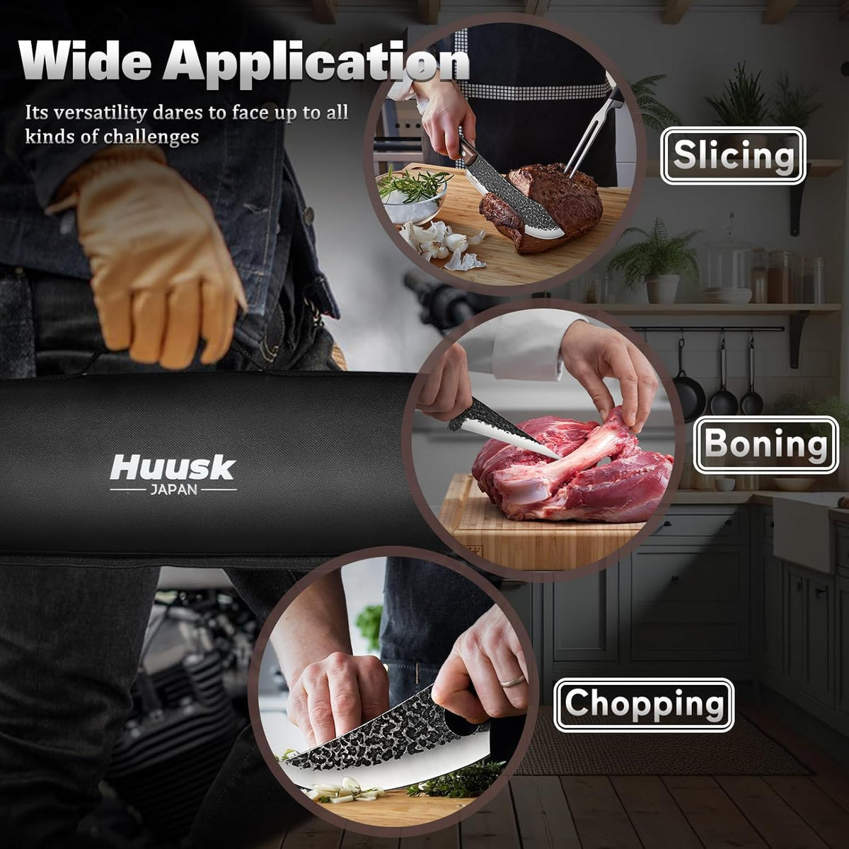 Huusk Serbian Style Chef Knife