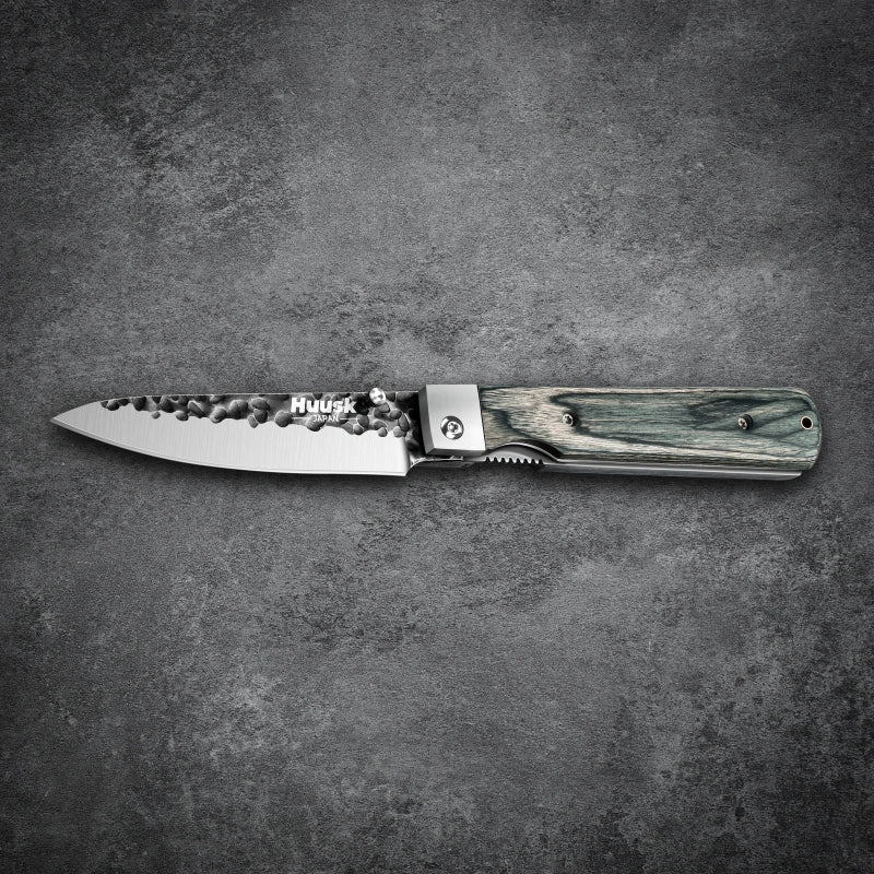 Huusk 3.94-Inch Green Wood Folding Chef Knife product photo 4