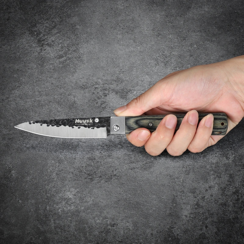 Huusk 3.94-Inch Green Wood Folding Chef Knife product photo 9