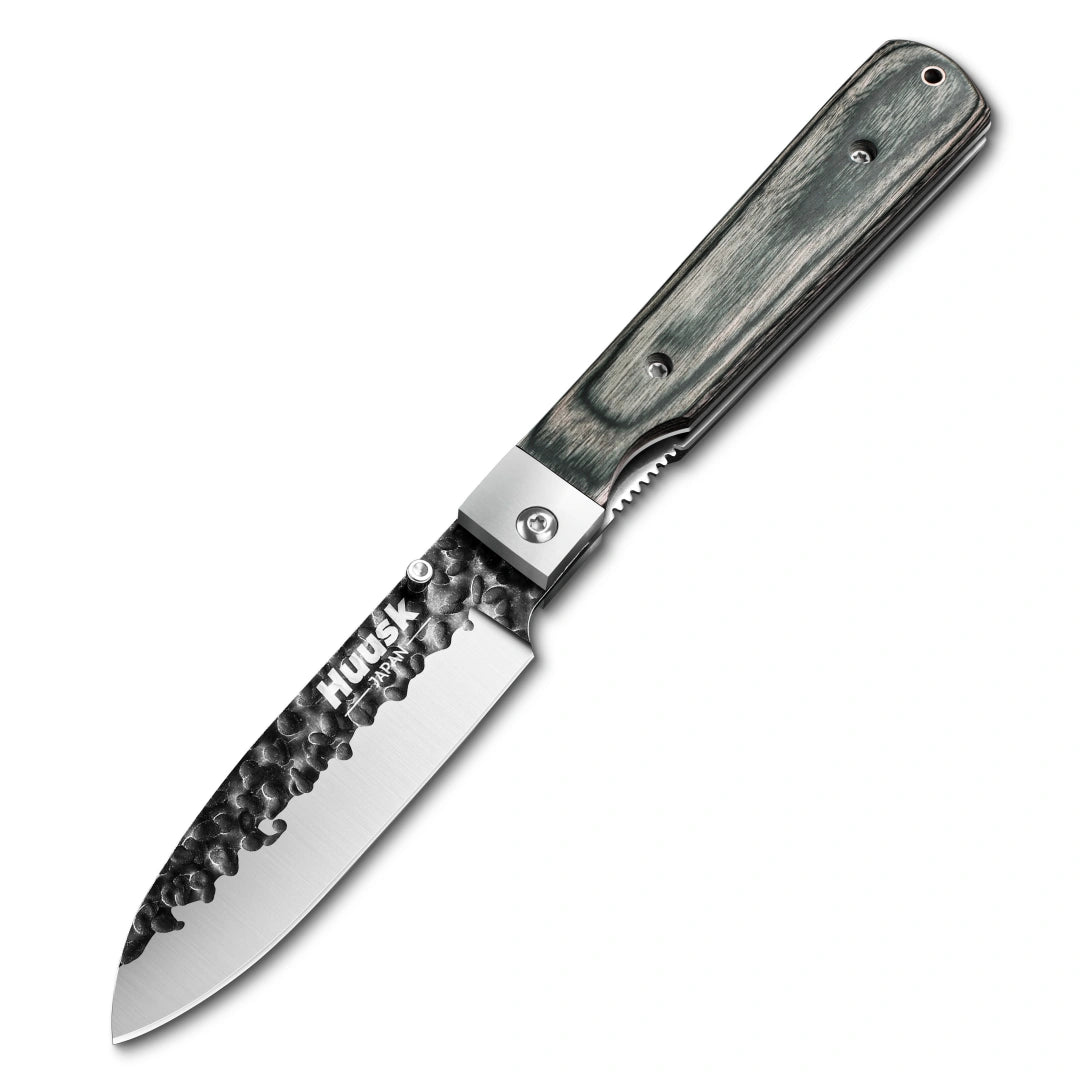 Huusk 4.26-Inch Green Wood Folding Chef Knife product photo 1