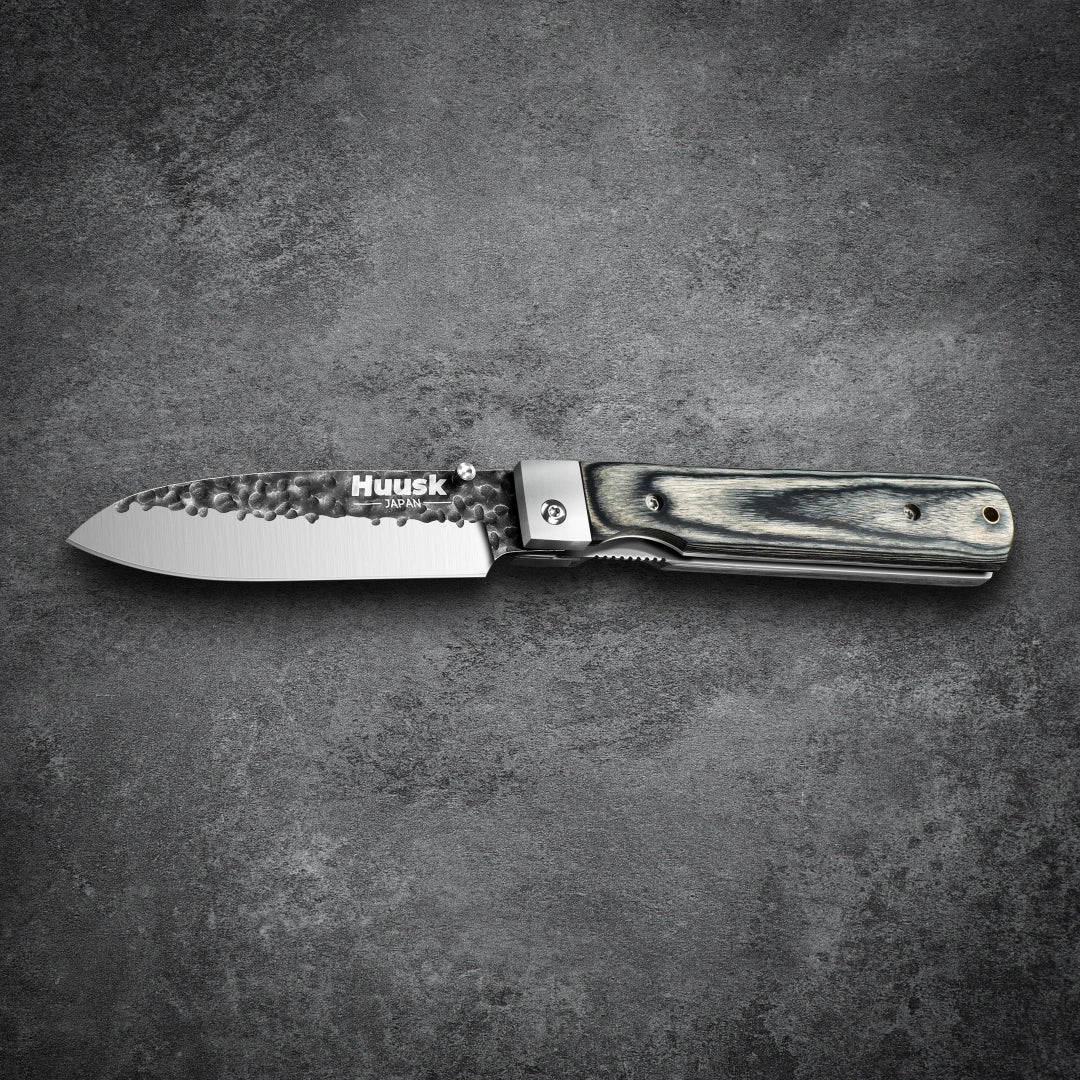 Huusk 4.26-Inch Green Wood Folding Chef Knife product photo 3