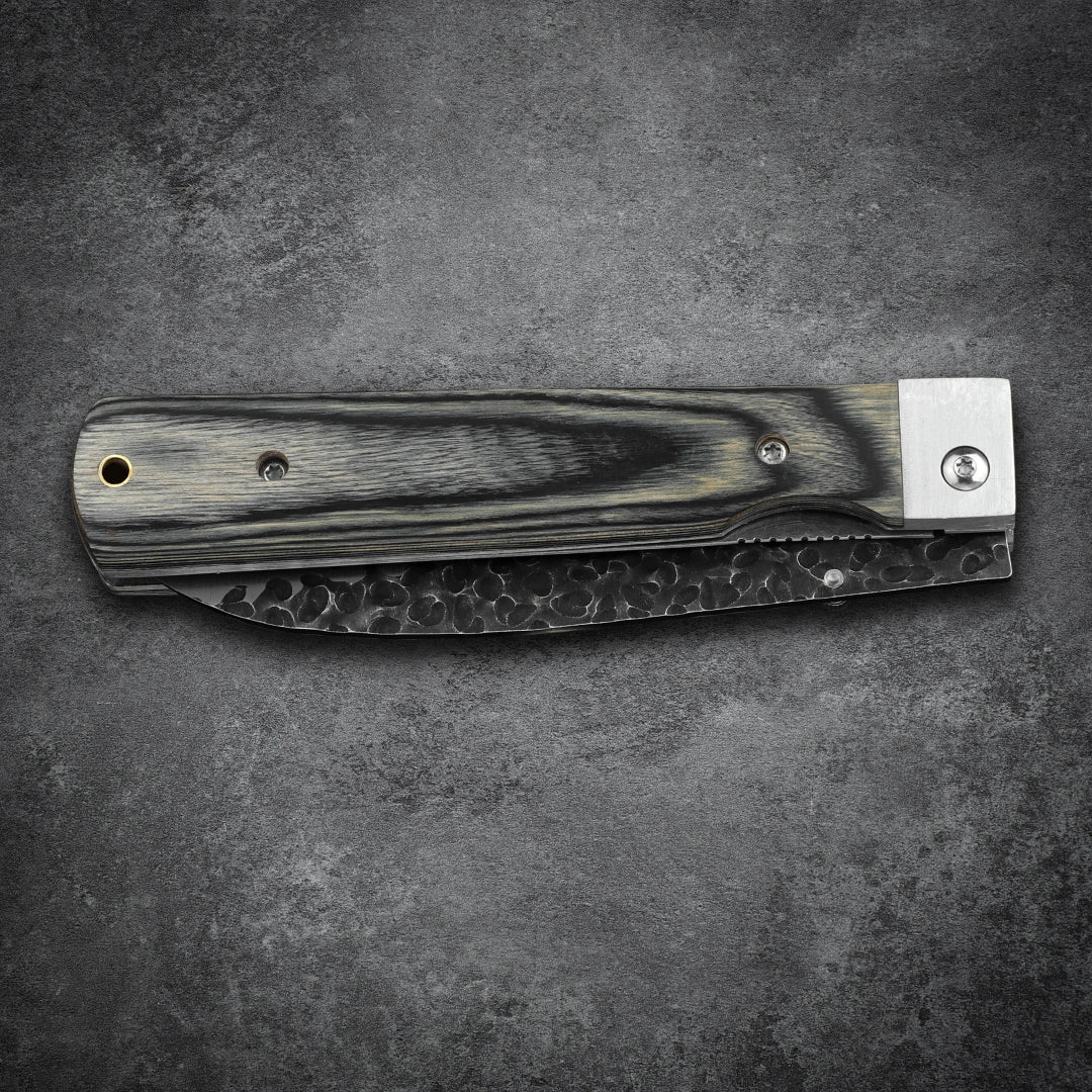Huusk 4.26-Inch Green Wood Folding Chef Knife product photo 5