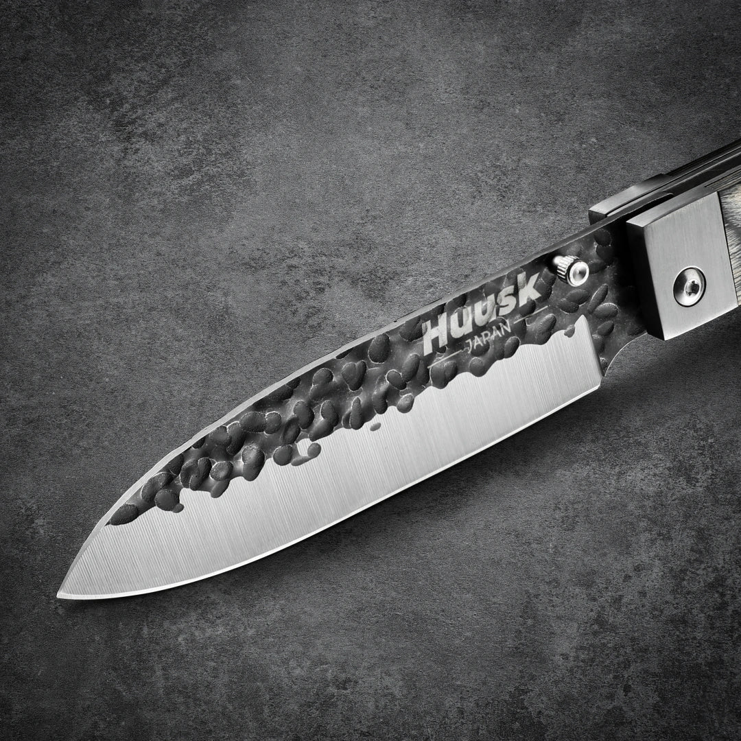 Huusk 4.26-Inch Green Wood Folding Chef Knife product photo 6
