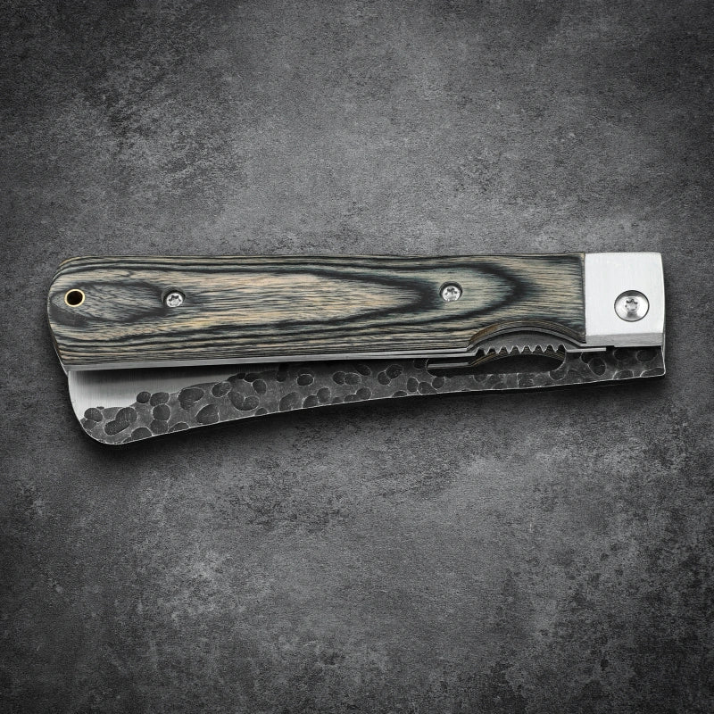 Huusk 4.33-Inch Green Wood Folding Chef Knife product photo 5