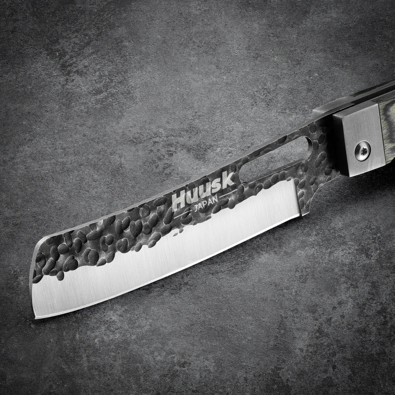 Huusk 4.33-Inch Green Wood Folding Chef Knife product photo 6