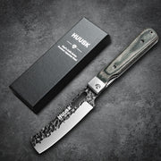 Huusk 4.33-Inch Green Wood Folding Chef Knife product photo 9