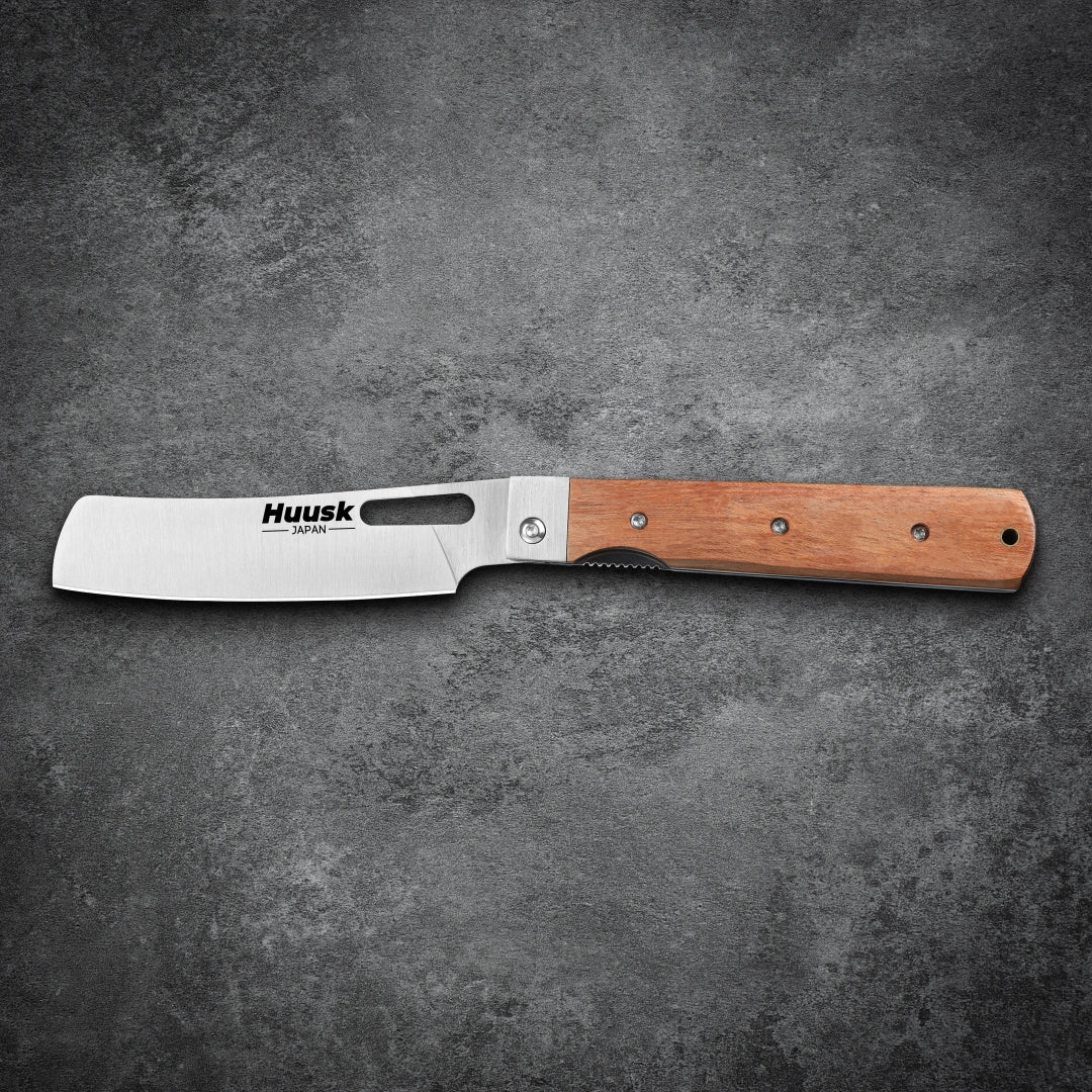 Huusk 4.33-Inch Natural Wood Handle Kitchen Chopper product photo 4