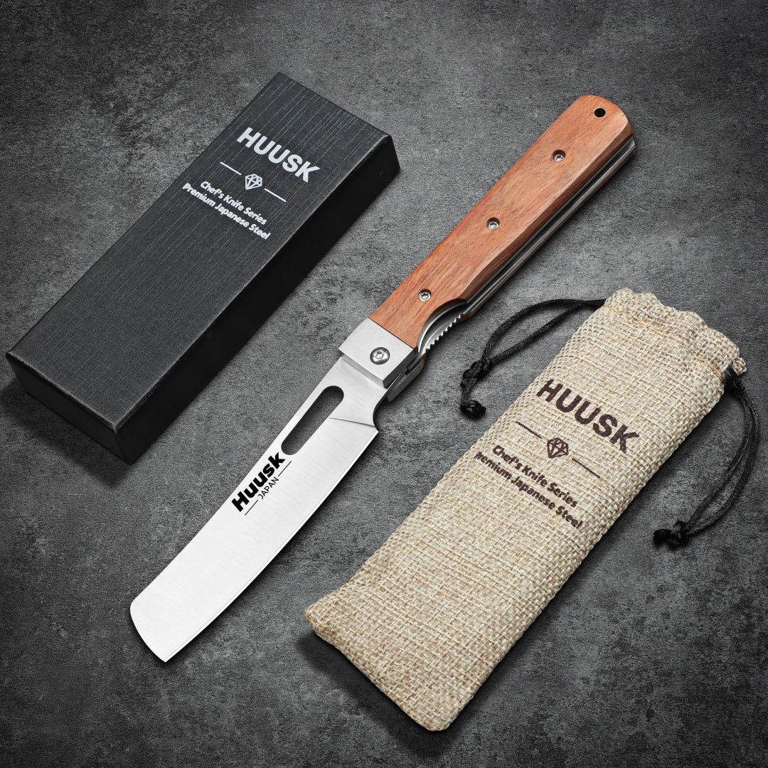 Huusk 4.33-Inch Natural Wood Handle Kitchen Chopper product photo 9