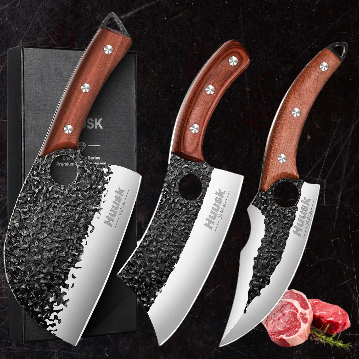 Huusk Classic 3-Piece Knife Set