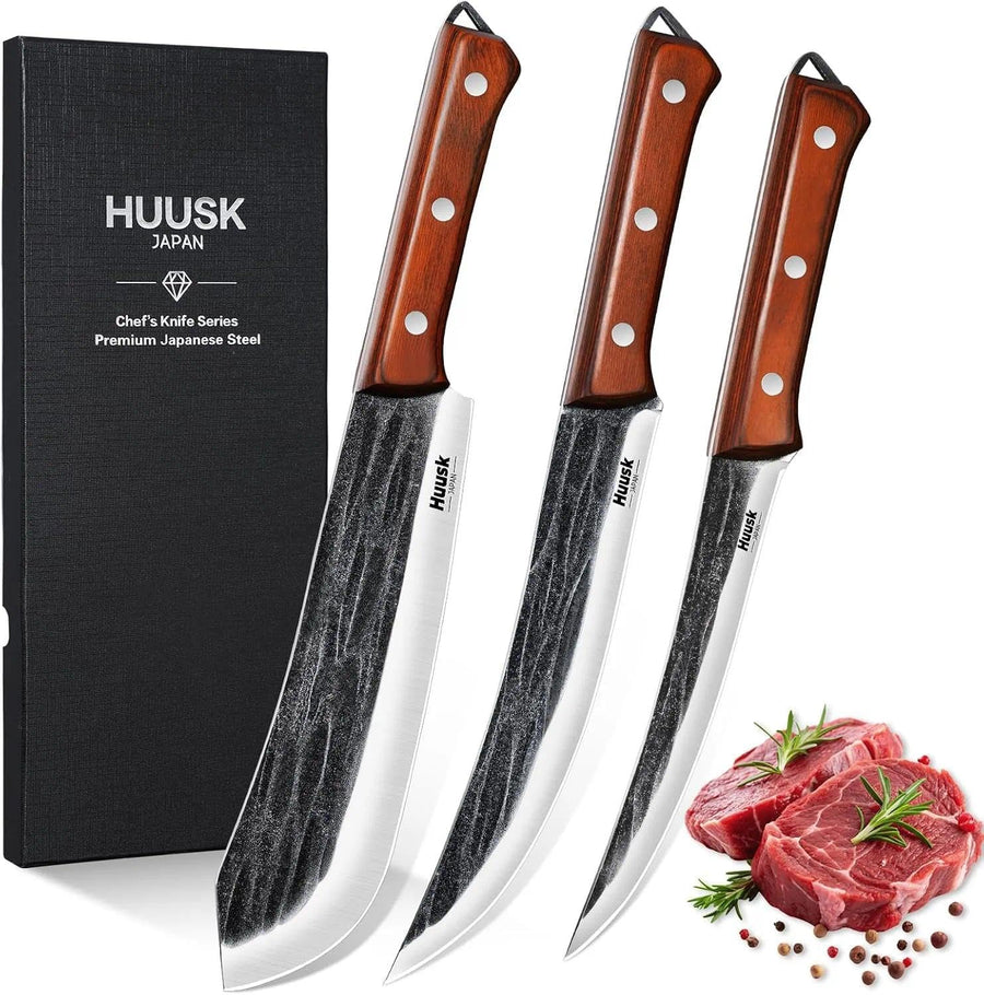 Huusk 3-Piece Japanese Style Knife Set