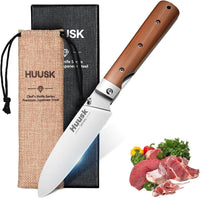 Huusk Folding Chef Knife - Natural Wood, 4.26 inch