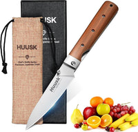 Huusk Folding Chef Knife - Natural Wood, 3.94 inch