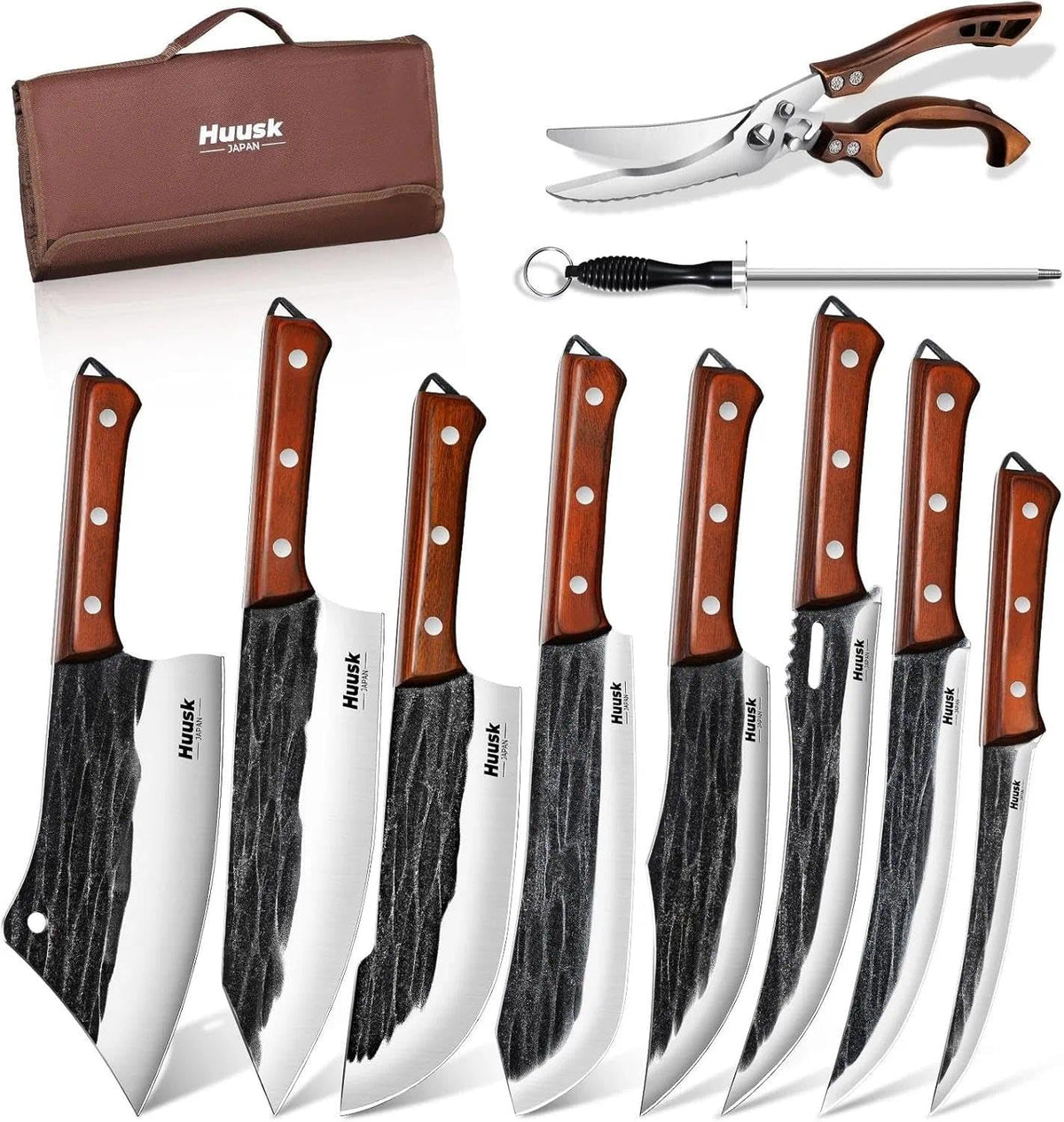 Huusk 10-Piece Japanese Style Knife Set