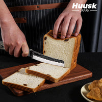 Huusk Folding Chef Knife - Green Wood, 4.14 inch