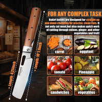 Huusk Folding Chef Knife - Natural Wood, 4.33 inch