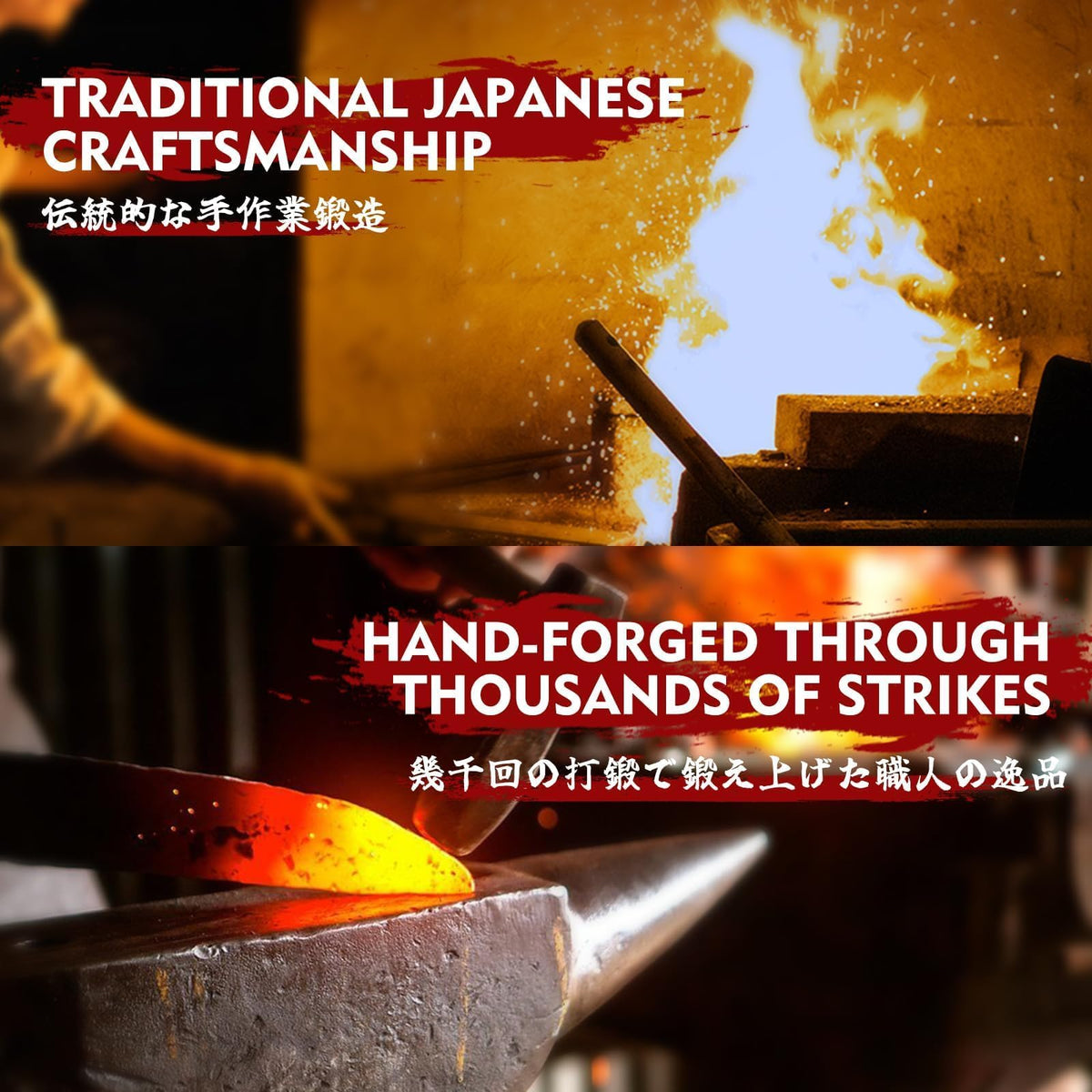Huusk 3-Piece Japanese Style Knife Set