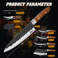 Huusk 7-Piece Japanese Style Knife Set