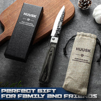 Huusk Folding Chef Knife - Green Wood, 3.94 inch